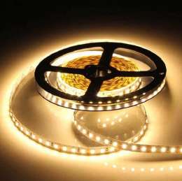 Лайт СЛ066416 Светодиодная лента 9.6Вт ТЁПЛЫЙ БЕЛЫЙ 3528/120led-12V-,8мм 3000К IP22 двойная 5 метров